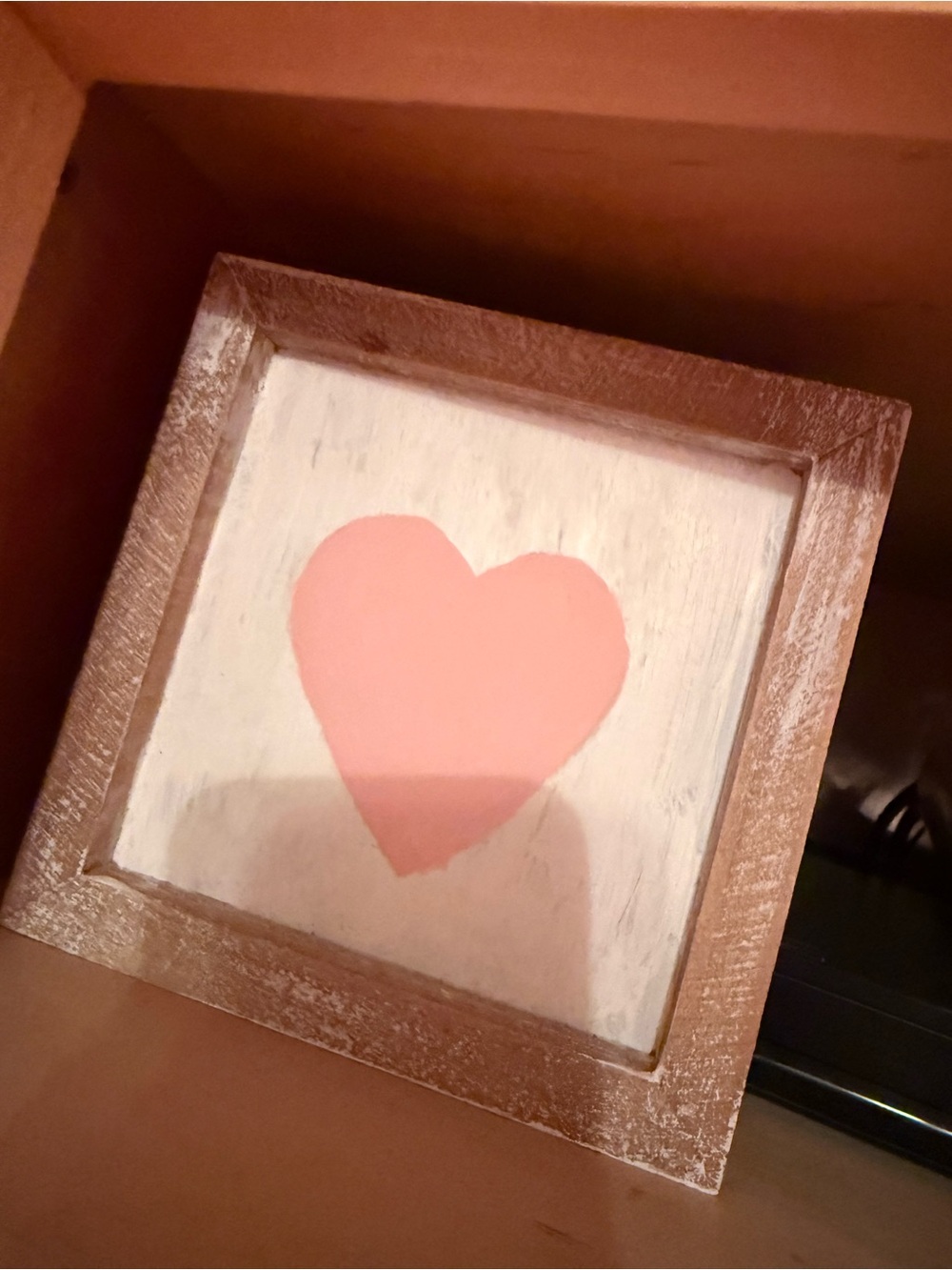 Pink Heart Framed Wall Art - Charming Accent